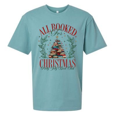 All Booked For Christmas Books Club Sueded Cloud Jersey T-Shirt