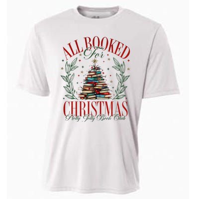 All Booked For Christmas Books Club Cooling Performance Crew T-Shirt