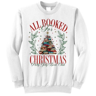 All Booked For Christmas Books Club Sweatshirt