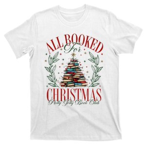 All Booked For Christmas Books Club T-Shirt