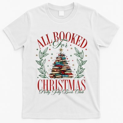 All Booked For Christmas Books Club T-Shirt