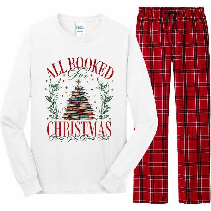 All Booked For Christmas Books Club Long Sleeve Pajama Set