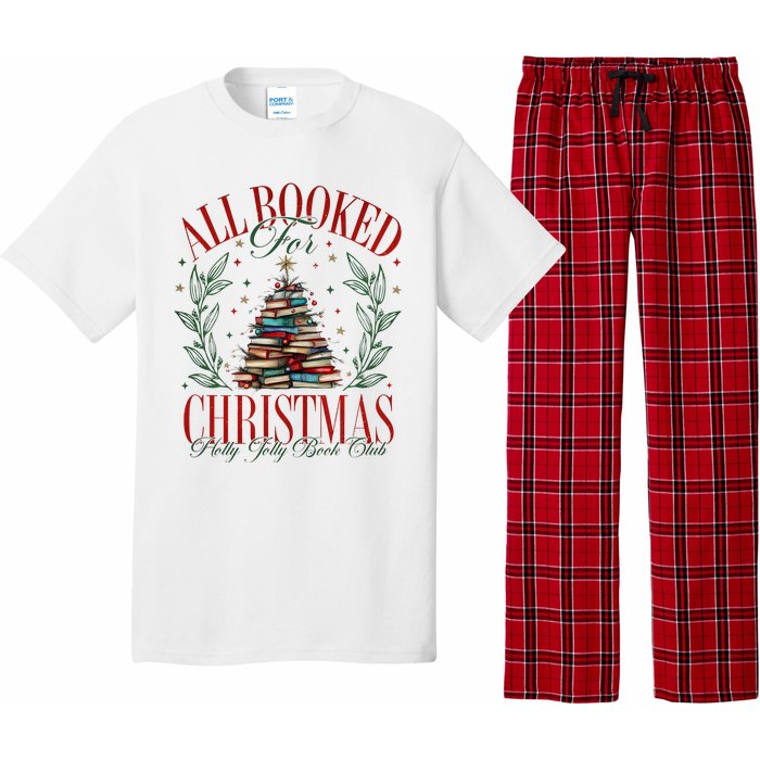 All Booked For Christmas Books Club Pajama Set