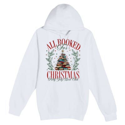 All Booked For Christmas Books Club Premium Pullover Hoodie