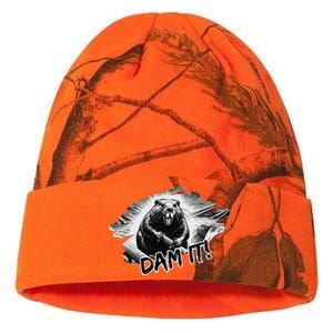 Angry Beaver Funny Dam It Kati Licensed 12" Camo Beanie