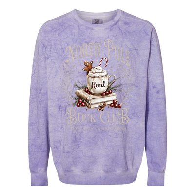 All Booked For Christmas Coquette Xmas Book Club Colorblast Crewneck Sweatshirt