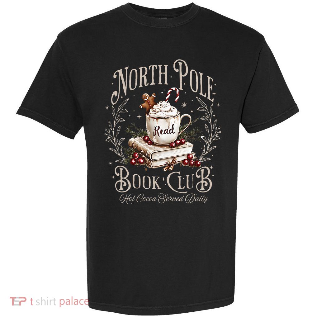 All Booked For Christmas Coquette Xmas Book Club Garment-Dyed Heavyweight T-Shirt