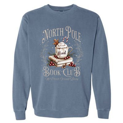 All Booked For Christmas Coquette Xmas Book Club Garment-Dyed Sweatshirt