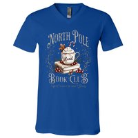 All Booked For Christmas Coquette Xmas Book Club V-Neck T-Shirt