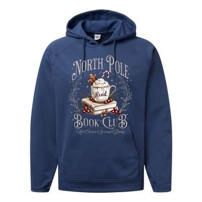 All Booked For Christmas Coquette Xmas Book Club Performance Fleece Hoodie