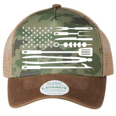 American BBQ Flag Legacy Tie Dye Trucker Hat