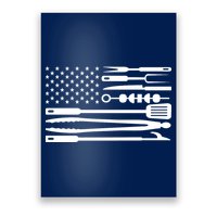 American BBQ Flag Poster