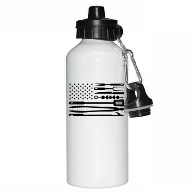 American BBQ Flag Aluminum Water Bottle