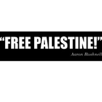 Aaron Bushnell Free Palestine Bumper Sticker