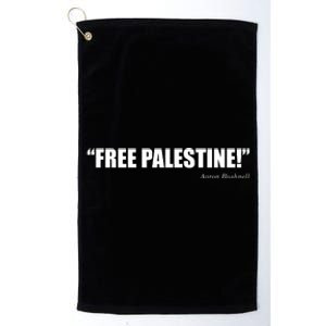 Aaron Bushnell Free Palestine Platinum Collection Golf Towel