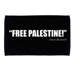 Aaron Bushnell Free Palestine Microfiber Hand Towel