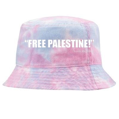 Aaron Bushnell Free Palestine Tie-Dyed Bucket Hat