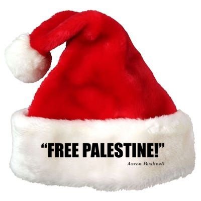 Aaron Bushnell Free Palestine Premium Christmas Santa Hat