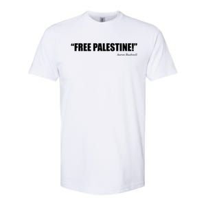 Aaron Bushnell Free Palestine Softstyle® CVC T-Shirt