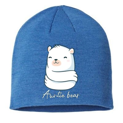 Auntie Bear Family Auntie Funny Gift For The Blessed Aunt Life Funny Gift Sustainable Beanie