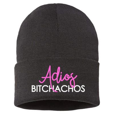 Adios Bitchachos Funny Cinco De Mayo Vacation Sustainable Knit Beanie