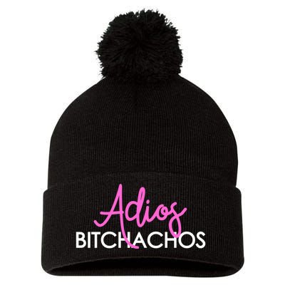 Adios Bitchachos Funny Cinco De Mayo Vacation Pom Pom 12in Knit Beanie