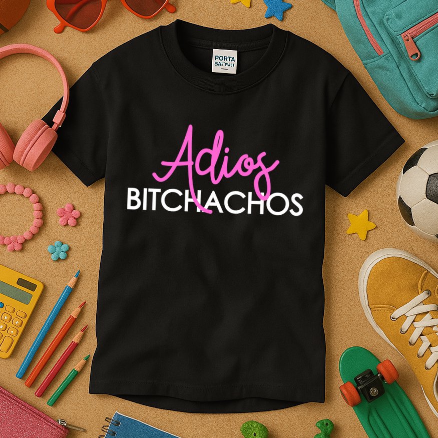 Adios Bitchachos Funny Cinco De Mayo Vacation Kids T-Shirt