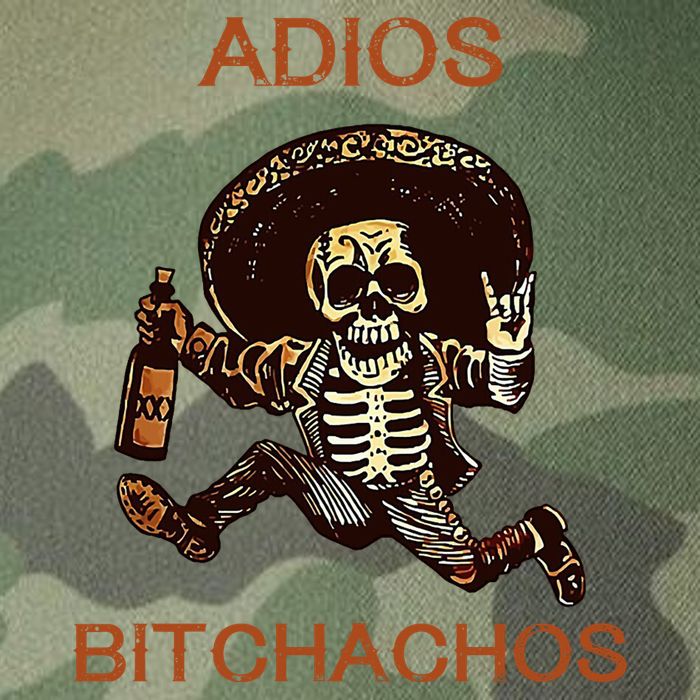 Adios Bichachos Funny Skull Legacy Tie Dye Trucker Hat