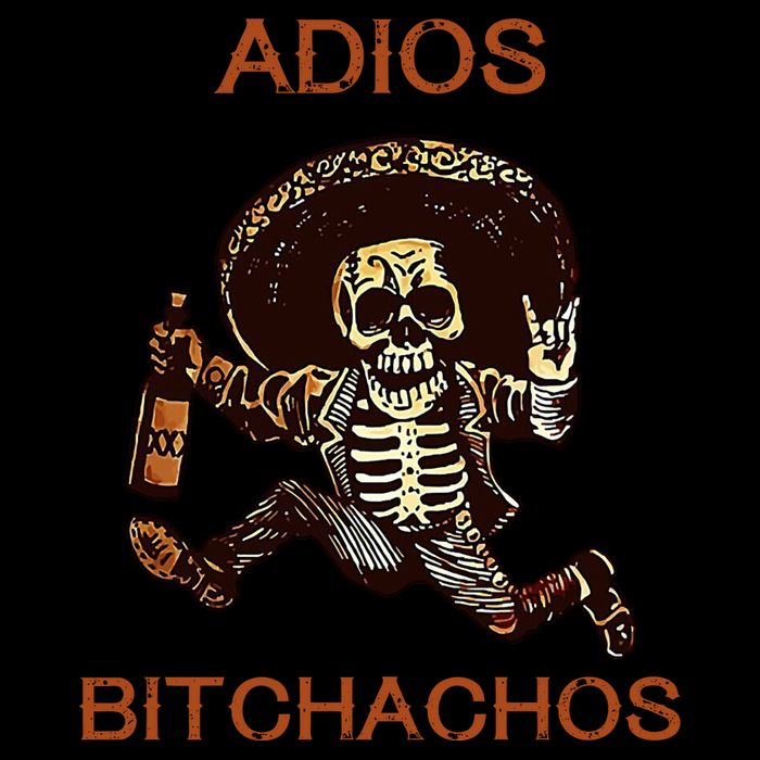 Adios Bichachos Funny Skull 7-Panel Snapback Hat
