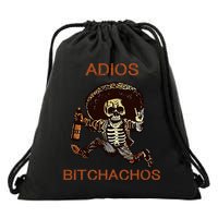 Adios Bichachos Funny Skull Drawstring Bag