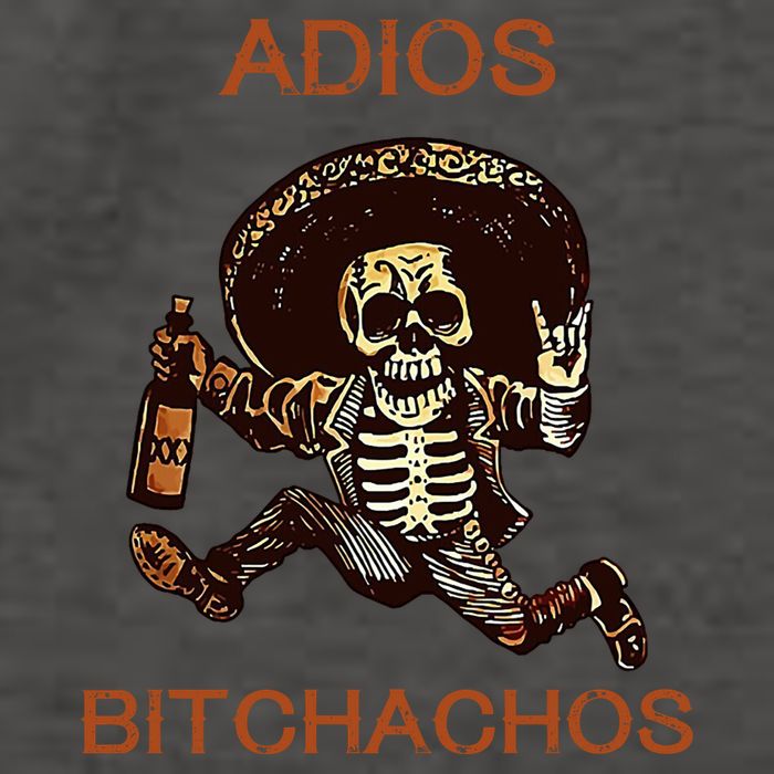 Adios Bichachos Funny Skull Vector Backpack