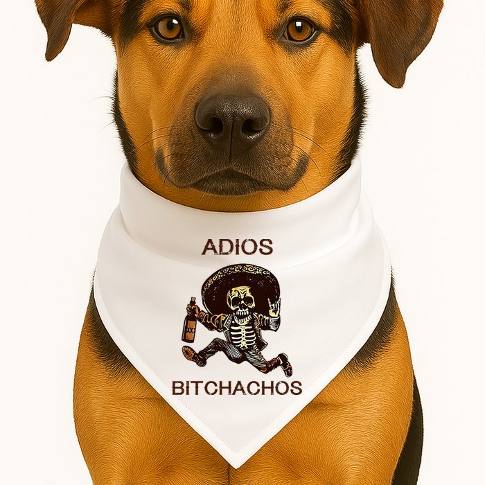 Adios Bichachos Funny Skull USA-Made Doggie Bandana