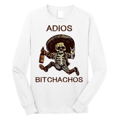 Adios Bichachos Funny Skull Long Sleeve Shirt