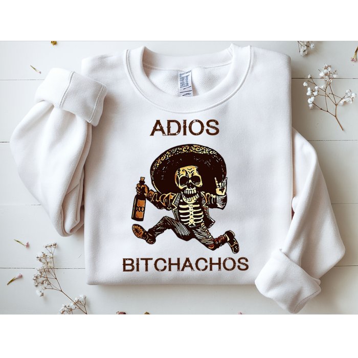 Adios Bichachos Funny Skull Sweatshirt