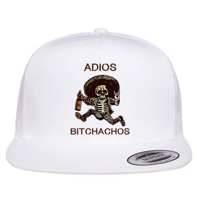 Adios Bichachos Funny Skull Flatbill Hat