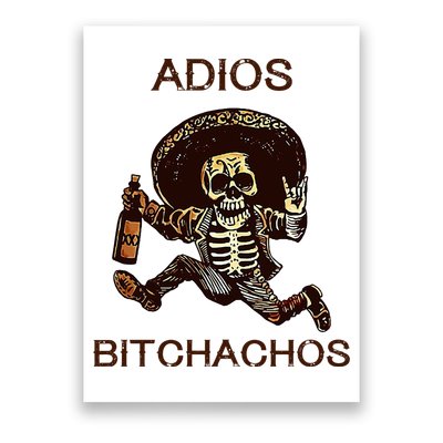 Adios Bichachos Funny Skull Poster