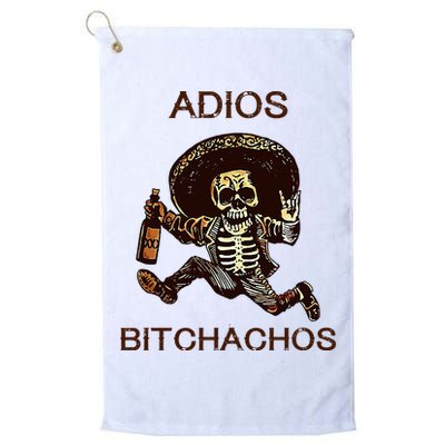 Adios Bichachos Funny Skull Golf Towel