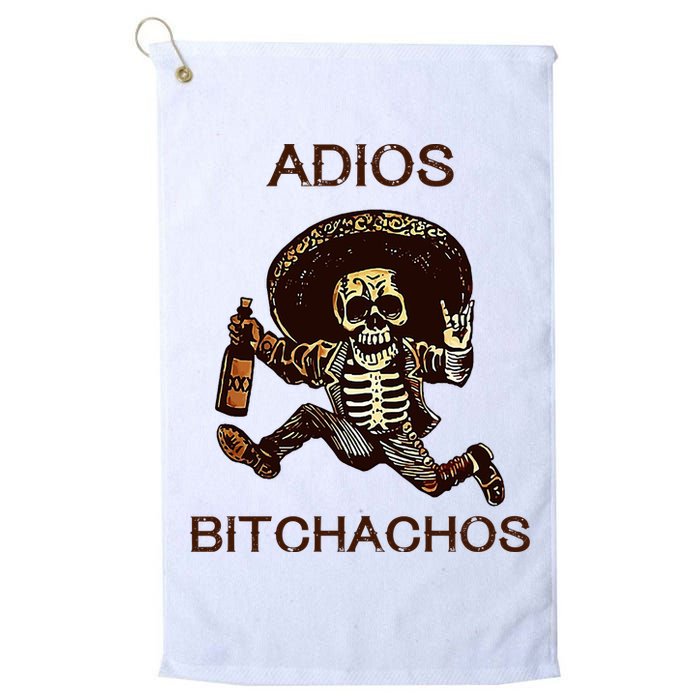 Adios Bichachos Funny Skull Golf Towel