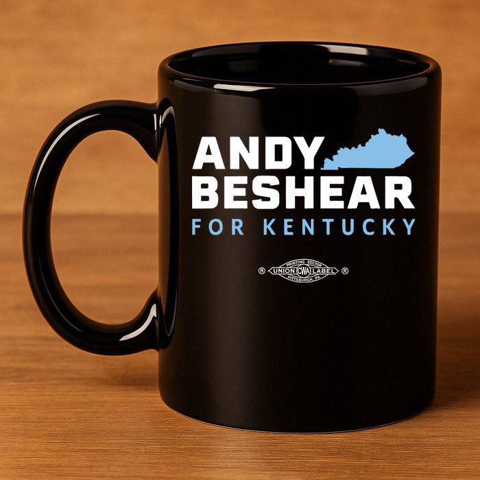 Andy Beshear For Kentucky 11oz C Handle Ceramic Mug