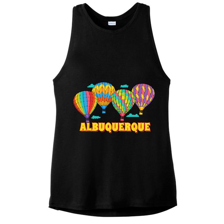 Albuquerque Balloon Festival New Mexico Fiesta Ladies PosiCharge Tri-Blend Wicking Tank