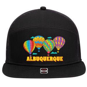 Albuquerque Balloon Festival New Mexico Fiesta 7 Panel Mesh Trucker Snapback Hat