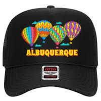 Albuquerque Balloon Festival New Mexico Fiesta High Crown Mesh Back Trucker Hat