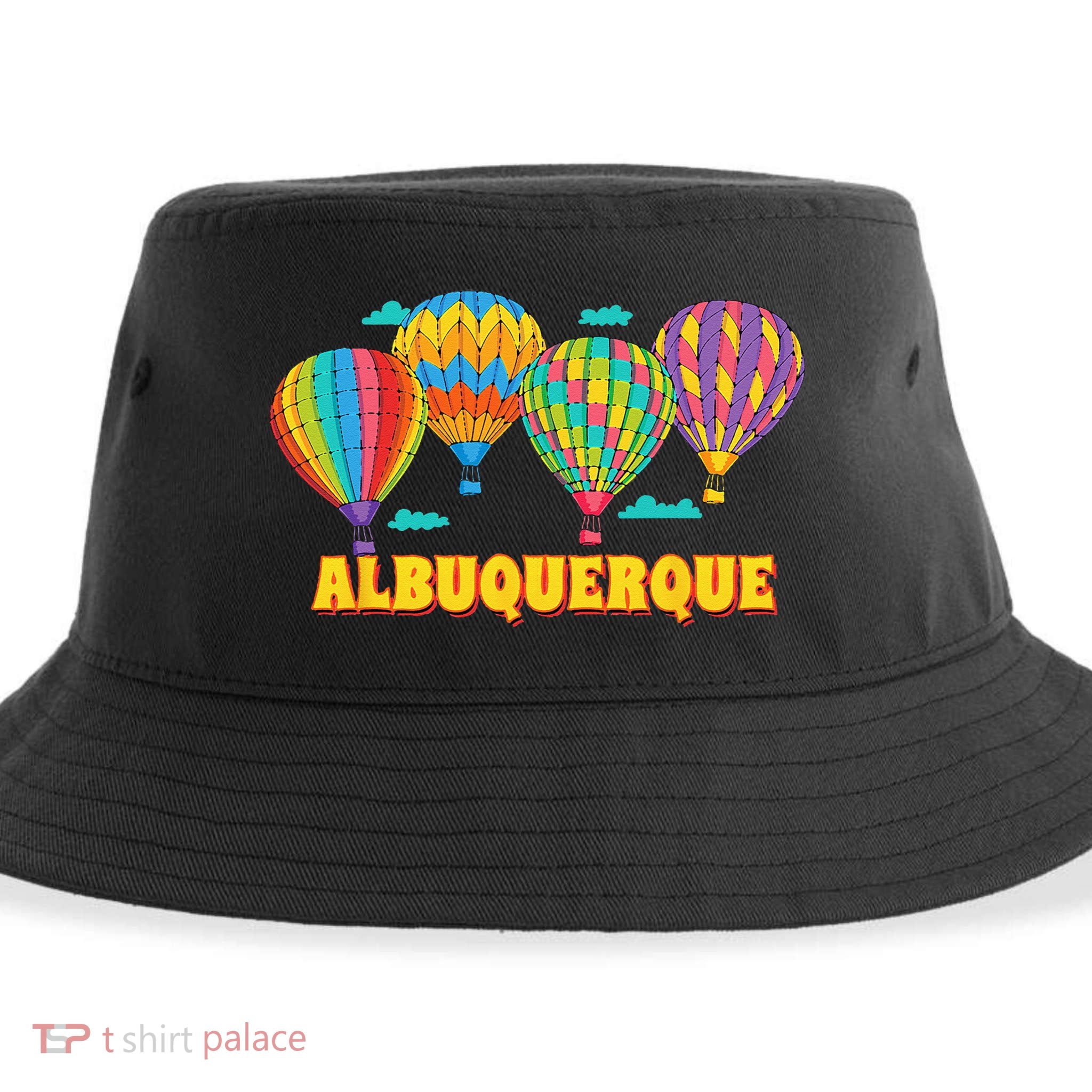 Albuquerque Balloon Festival New Mexico Fiesta Sustainable Bucket Hat