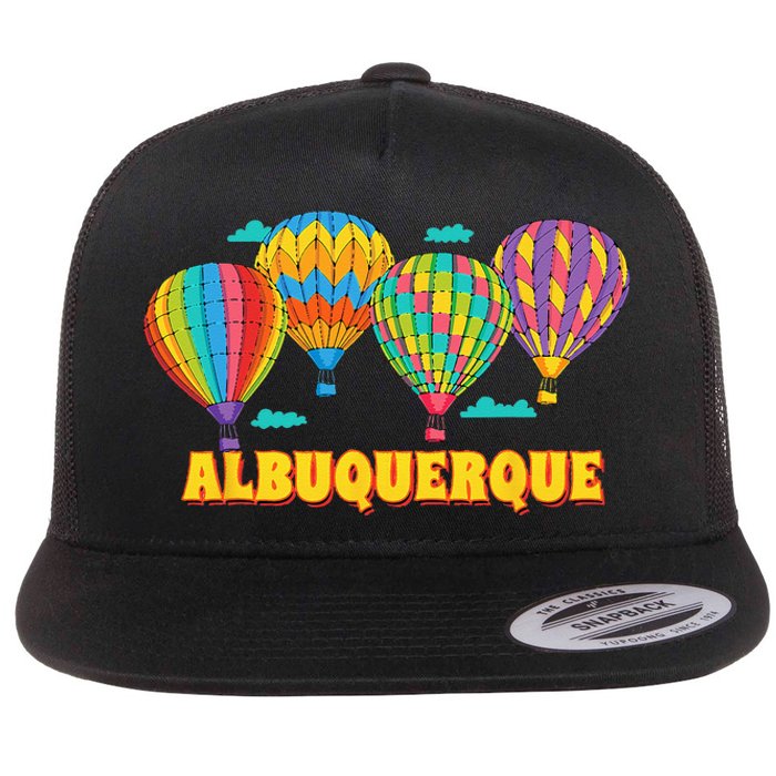 Albuquerque Balloon Festival New Mexico Fiesta Flat Bill Trucker Hat