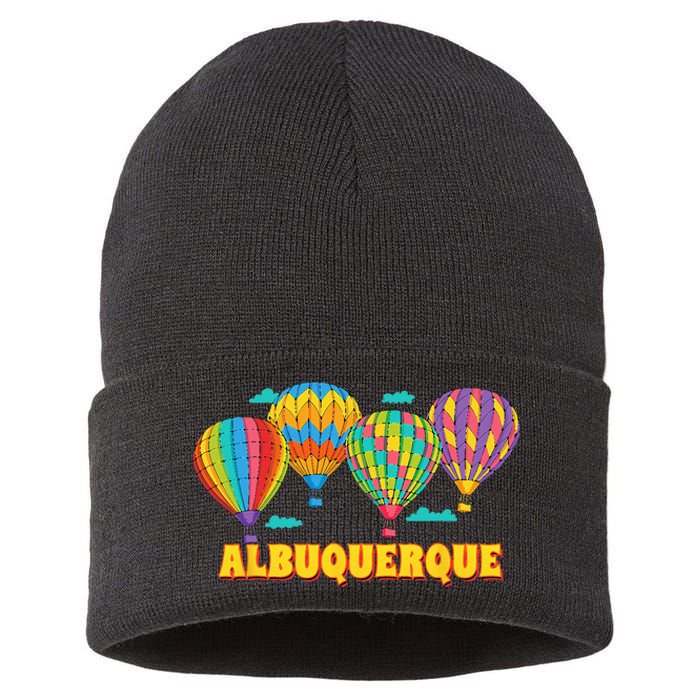 Albuquerque Balloon Festival New Mexico Fiesta Sustainable Knit Beanie