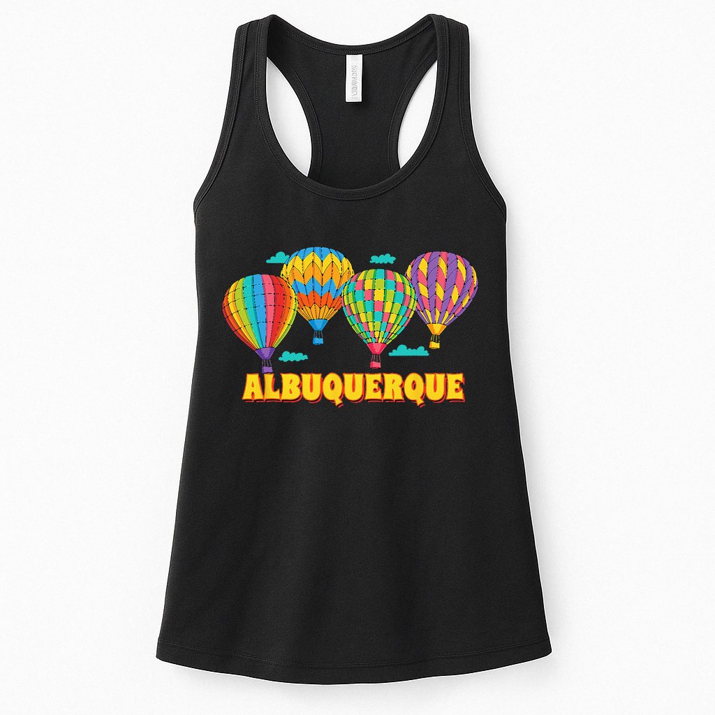 Albuquerque Balloon Festival New Mexico Fiesta Womens Tank Top