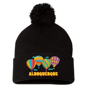 Albuquerque Balloon Festival New Mexico Fiesta Pom Pom 12in Knit Beanie