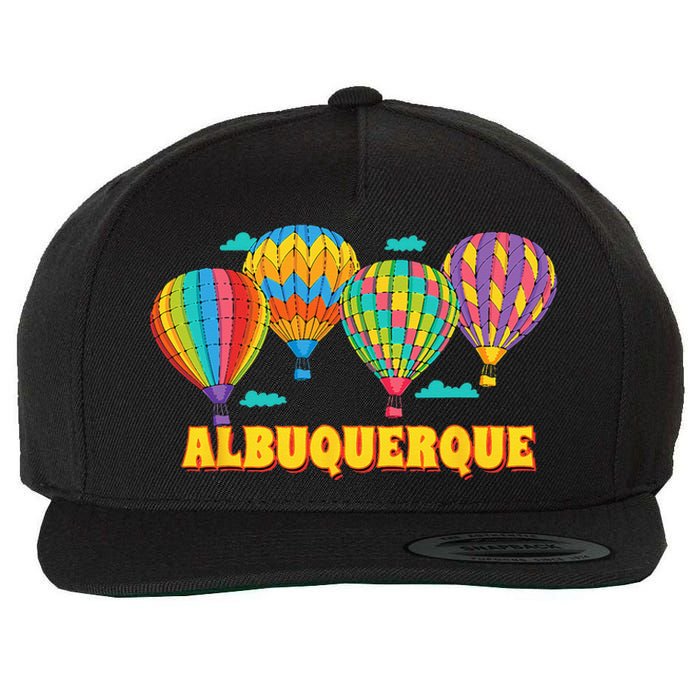 Albuquerque Balloon Festival New Mexico Fiesta Wool Snapback Cap