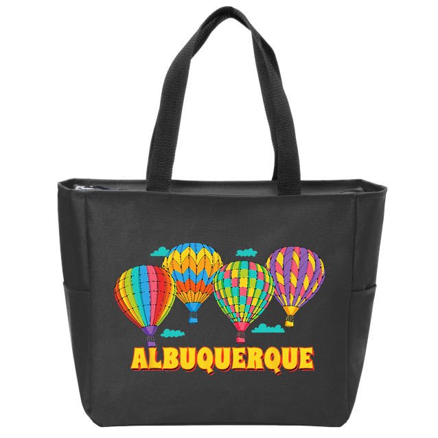 Albuquerque Balloon Festival New Mexico Fiesta Zip Tote Bag