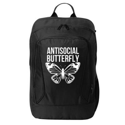 Antisocial Butterfly Funny Introverted City Backpack